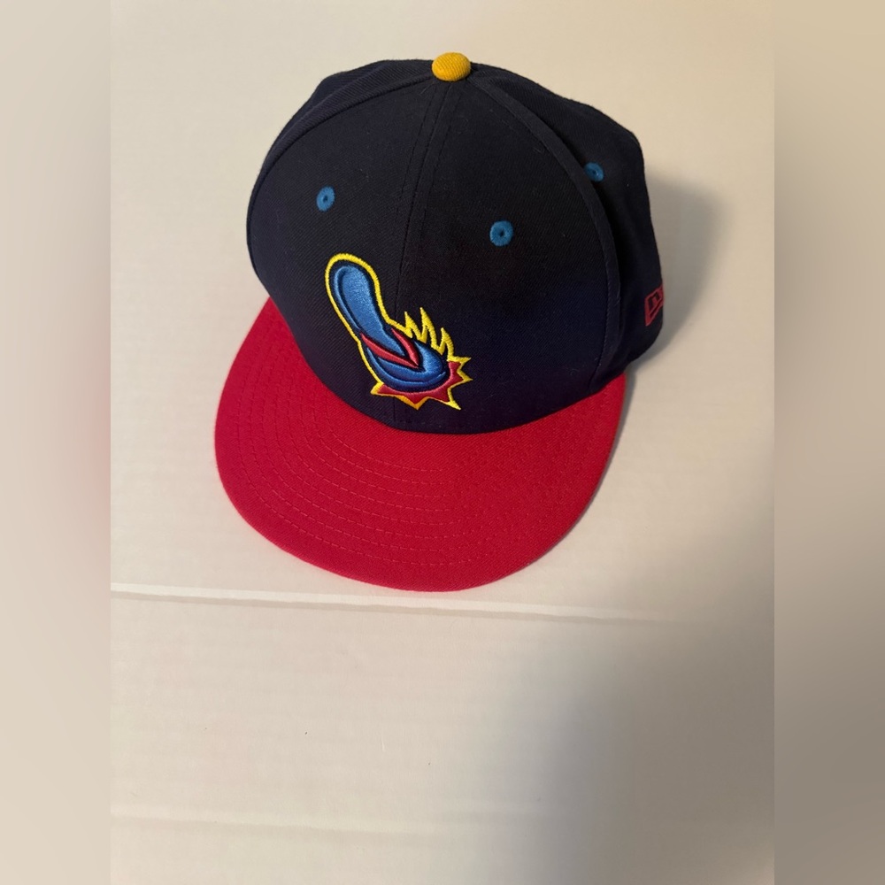 San Antonio Missions Flying Chanclas Fitted Mens 7 Pink New Era 59FIFTY NWOT A6